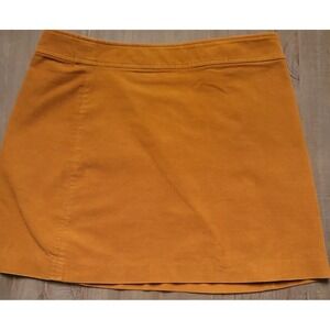 J. Crew Mercantile corduroy A line mini skirt - mustard - size 14